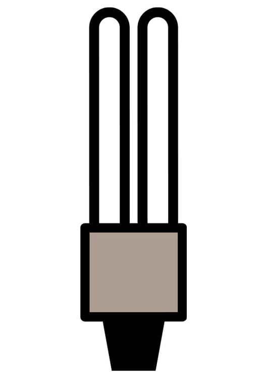 Disegno da colorare lampadina a basso consumo