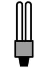 Disegno da colorare lampadina a basso consumo