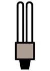 Disegno da colorare lampadina a basso consumo