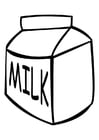 Disegni da colorare latte