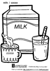 Disegni da colorare latte