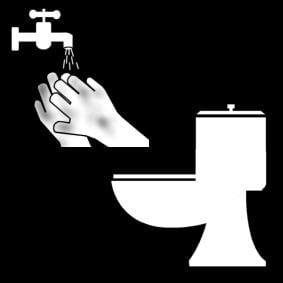 lavarsi le mani dopo essere andati in bagno