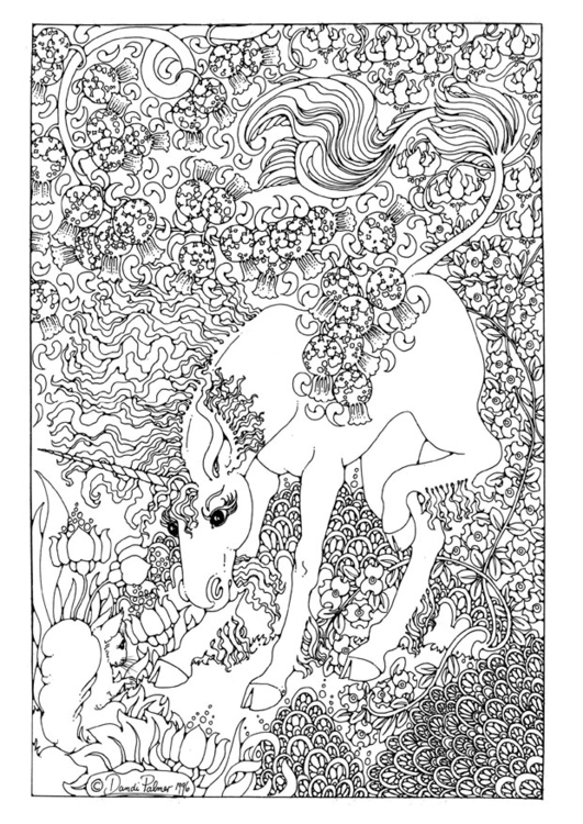 Disegno da colorare leocorno