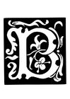 lettera decorativa -b