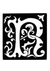 Disegni da colorare lettera decorativa -r