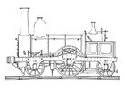 Disegni da colorare locomotiva a vapore