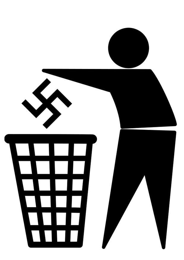 Disegno da colorare logo antifascismo
