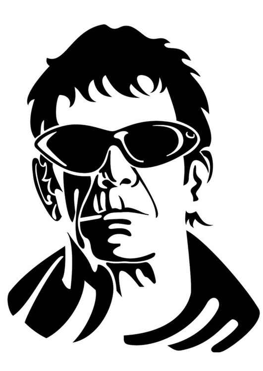 Disegno da colorare Lou Reed