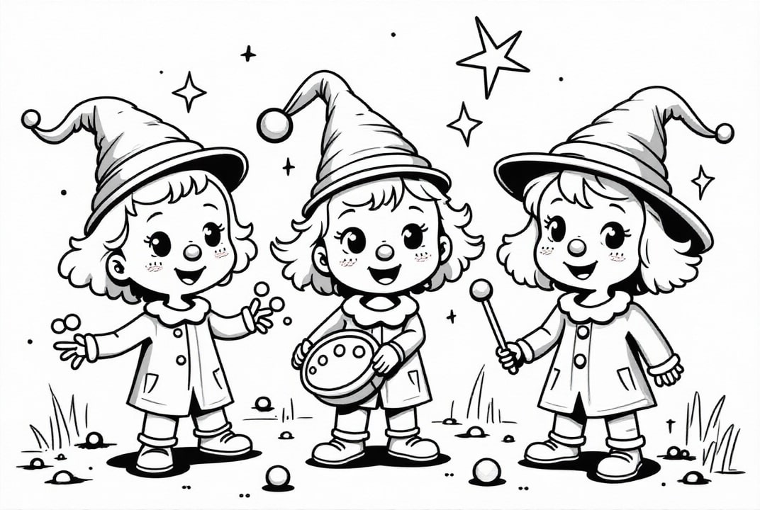 Disegno da colorare Magia del Carnevale