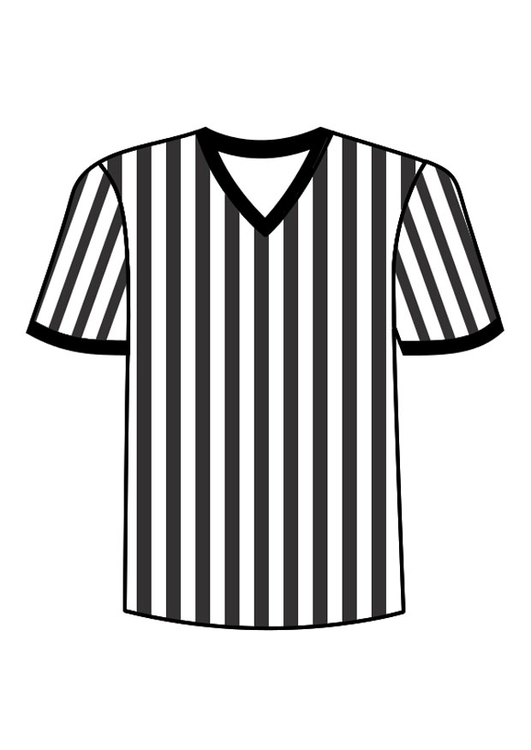 Disegno da colorare maglietta da arbitro