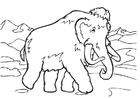 Disegno da colorare mammut