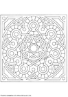 Disegni da colorare mandala - 1502b