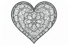 mandala a forma di cuore
