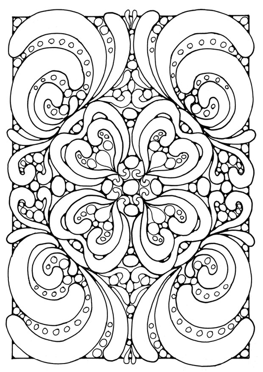 Disegno da colorare mandala a04