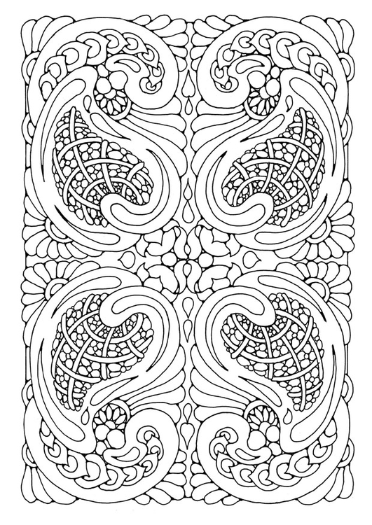Disegno da colorare mandala a07