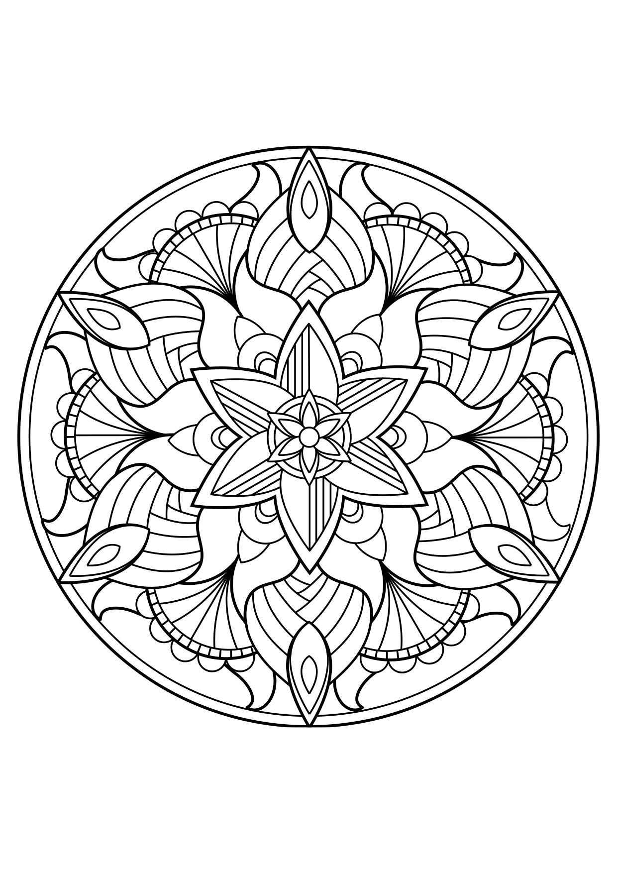 Disegno da colorare mandala - Disegni Da Colorare E Stampare Gratis - Imm.  30834