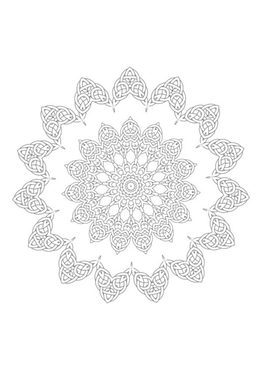 Disegno da colorare mandala