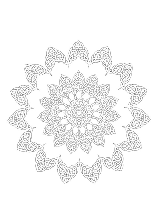 Disegno da colorare mandala