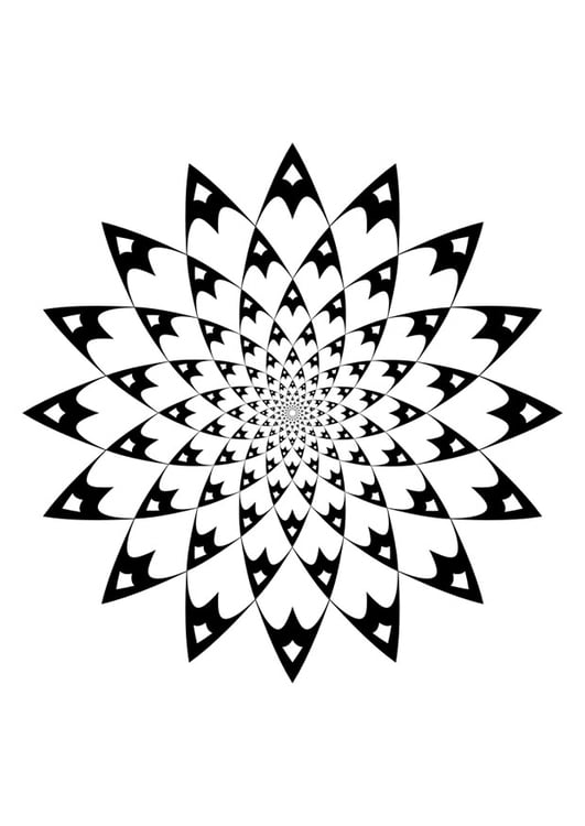 Disegno da colorare mandala