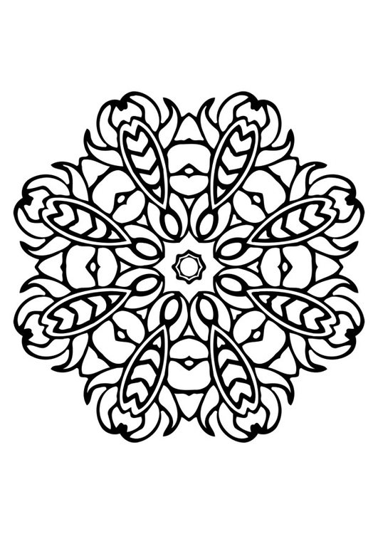 Disegno da colorare mandala
