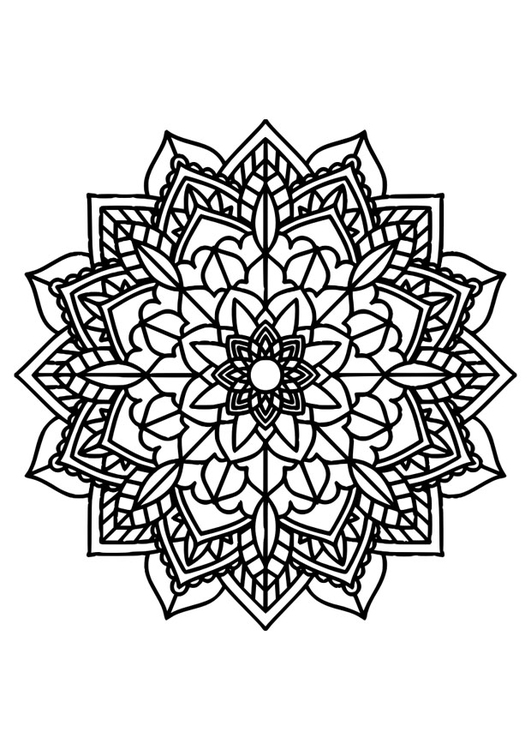 Disegno da colorare mandala