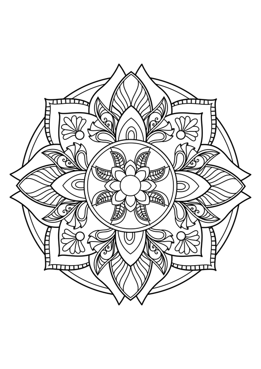 Disegno da colorare Mandala