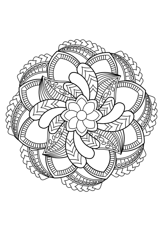 Disegno da colorare Mandala