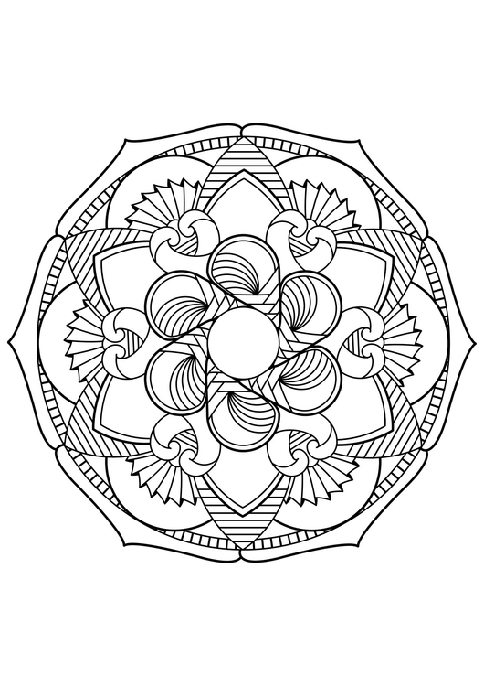 Disegno da colorare mandala