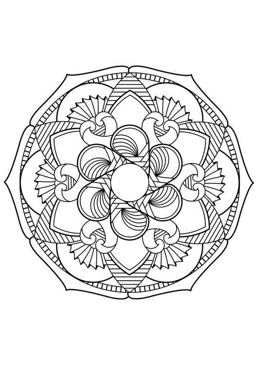 Disegno da colorare mandala