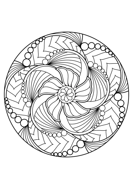 Disegno da colorare mandala
