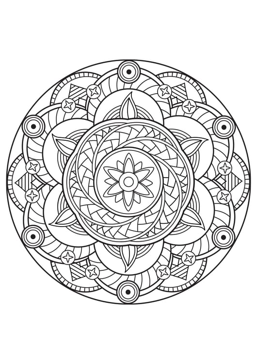 Disegno da colorare mandala