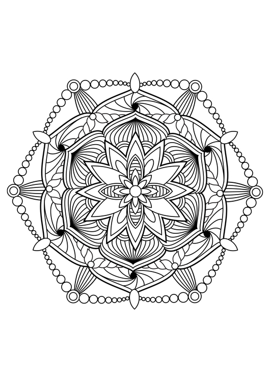 Disegno da colorare mandala