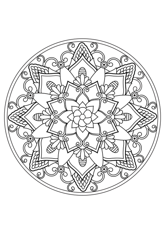 Disegno da colorare mandala