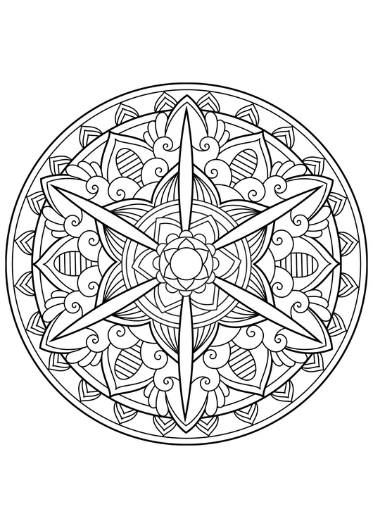 Disegno da colorare Mandala