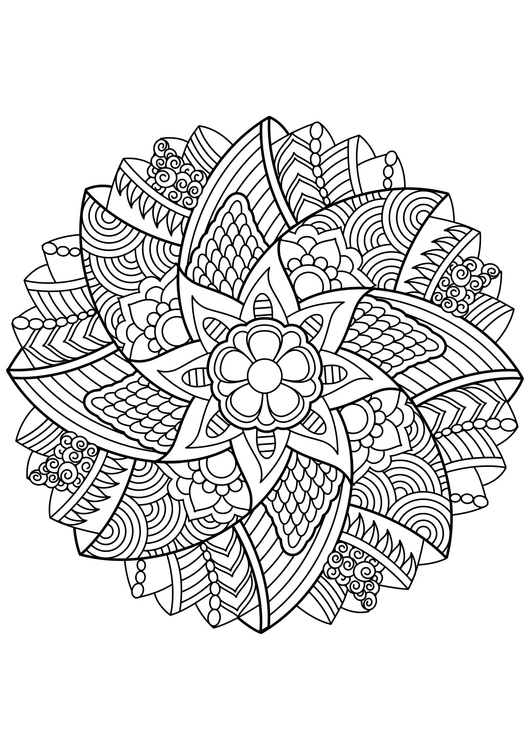 Disegno da colorare Mandala