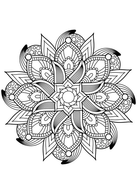 Disegno da colorare Mandala