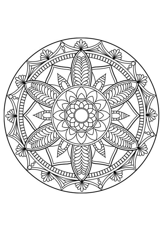 Disegno da colorare Mandala