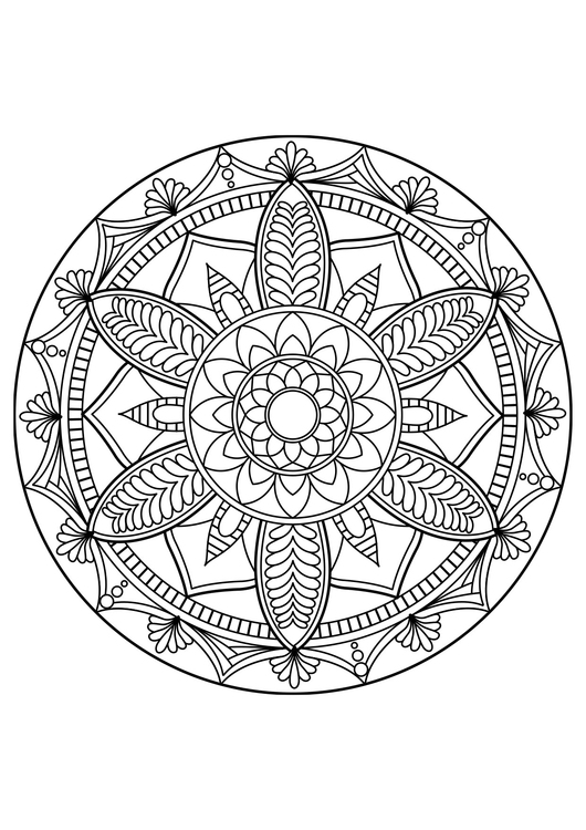 Disegno da colorare Mandala