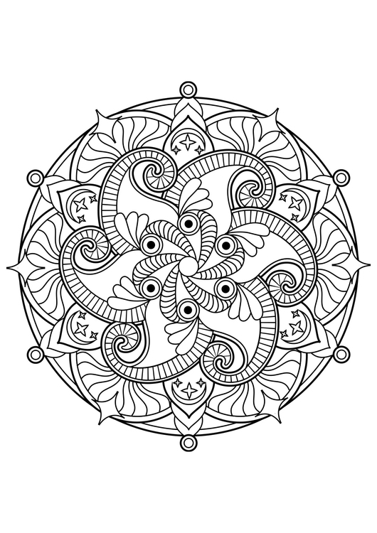 Disegno da colorare Mandala