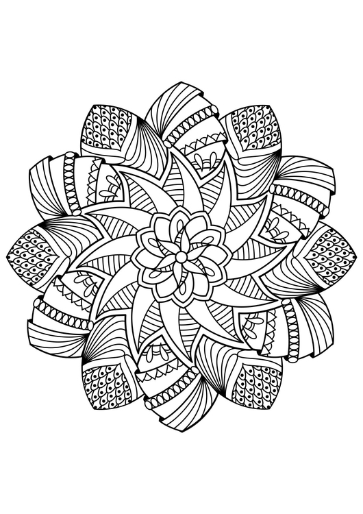 Disegno da colorare Mandala