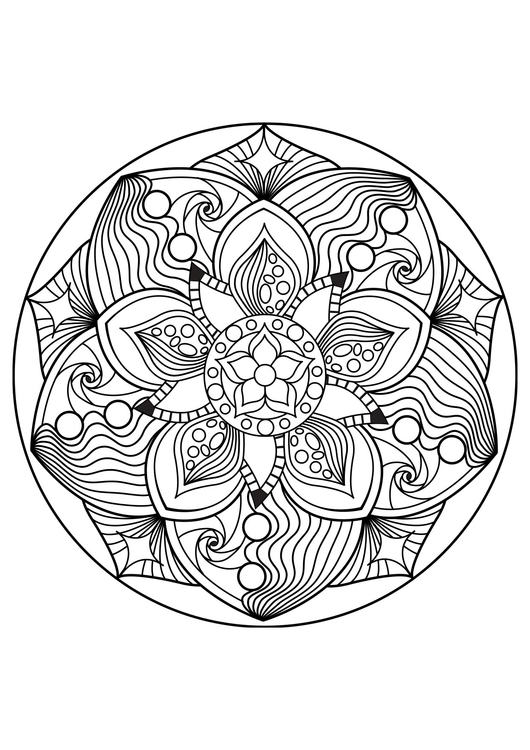 Disegno da colorare Mandala