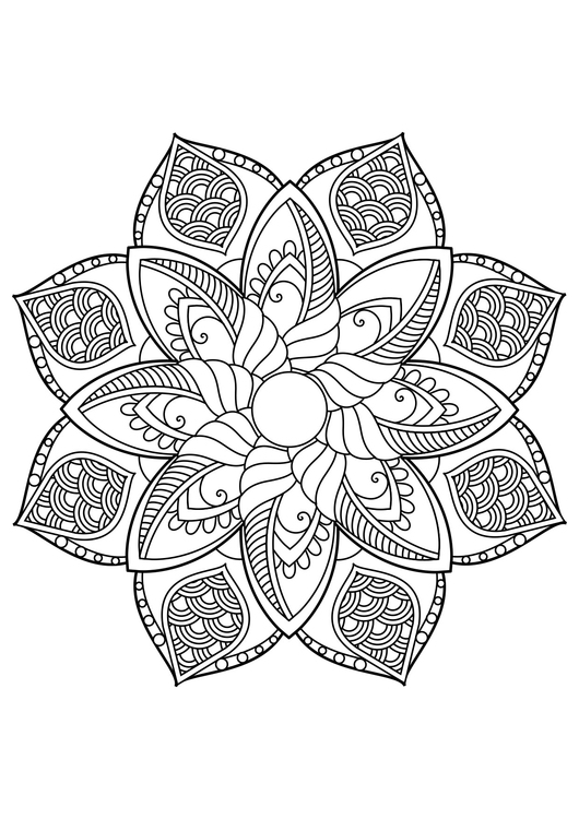 Disegno da colorare Mandala