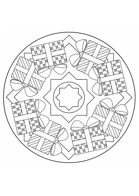 Disegni Di Natale Mandala.Disegno Da Colorare Mandala Natalizia Disegni Da Colorare E Stampare Gratis