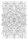 Disegni da colorare mandala - stella