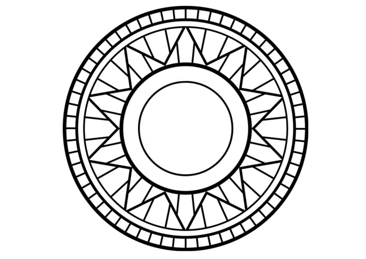 Disegno da colorare mandala1