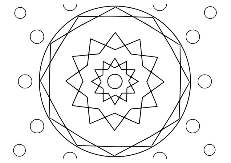 Disegno da colorare mandala22