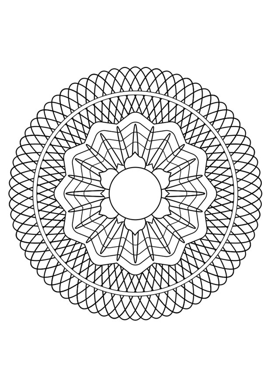 Disegno da colorare mandala30