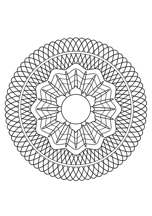 Disegno da colorare mandala30