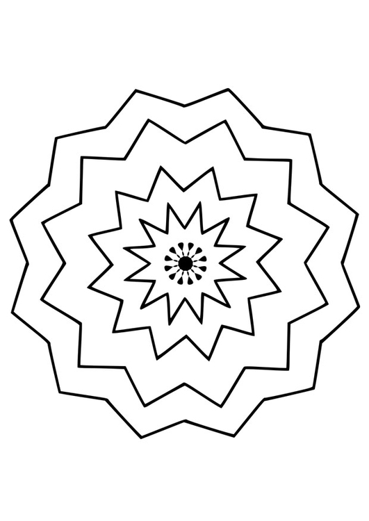 Disegno da colorare mandala9