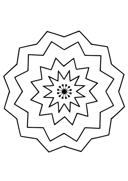 Disegno da colorare mandala9